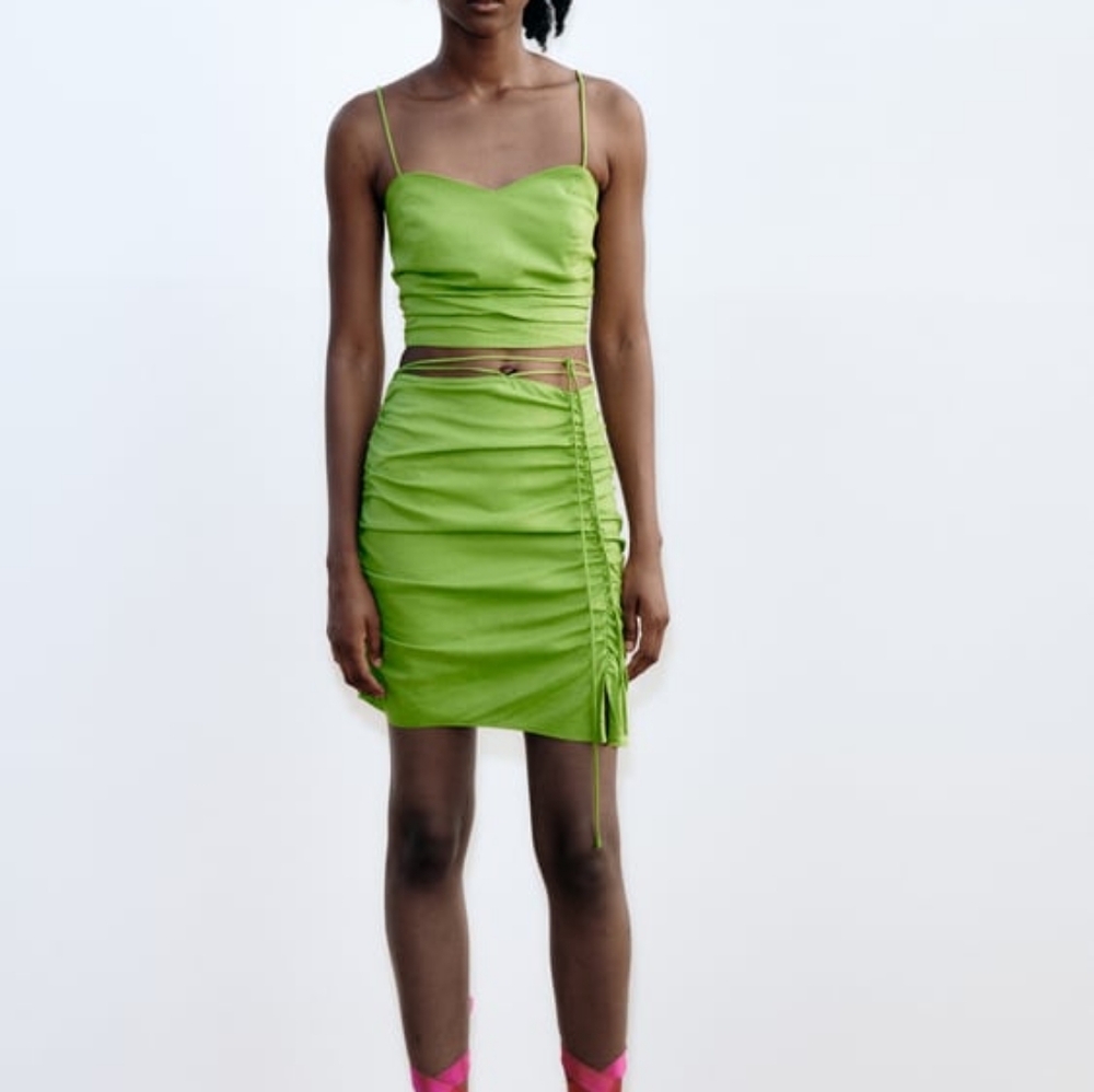 ZARA lime green set
